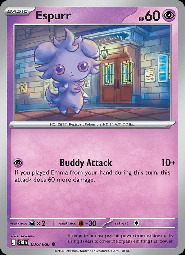 Espurr card in English