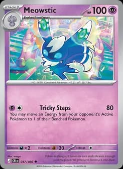 Meowstic card in English