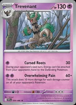 Trevenant card in English