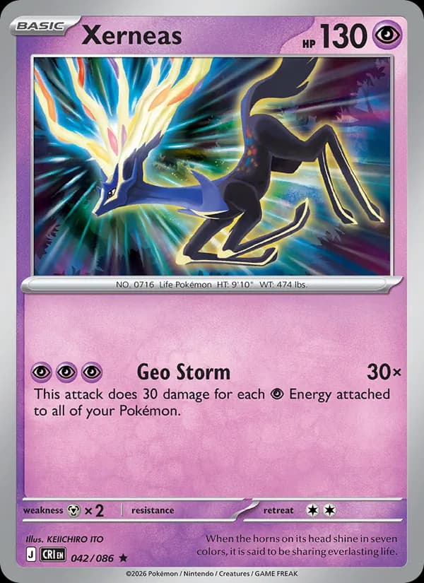Xerneas card in English