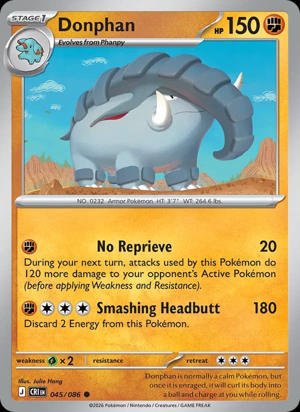 Donphan card in English