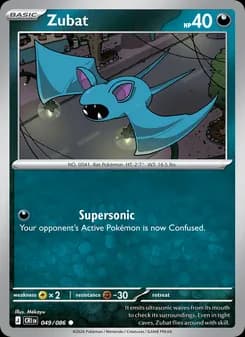 Zubat card in English