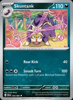 Skuntank card in English