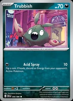 Trubbish card in English