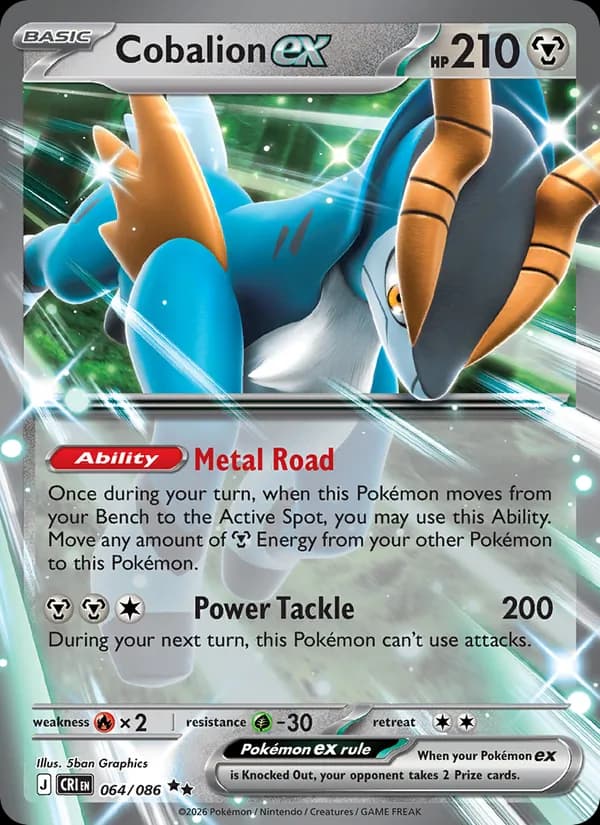 Cobalion ex card in English