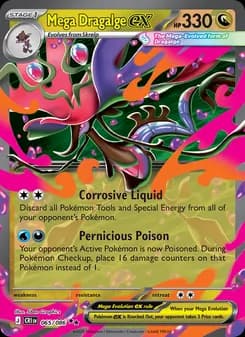 Mega Dragalge ex card in English