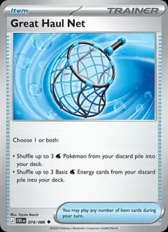 Great Haul Net card in English