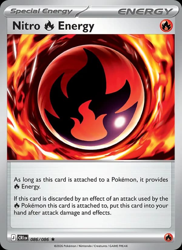 Nitro Fire Energy card in English