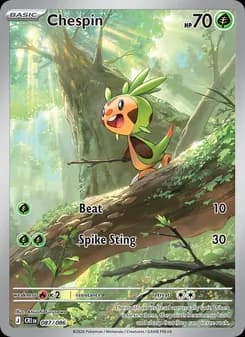 Chespin card in English