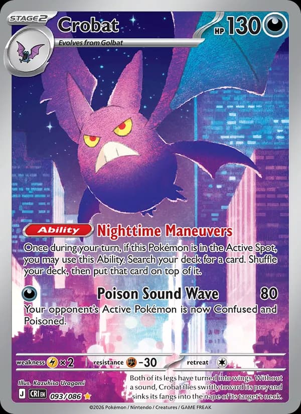 Crobat card in English