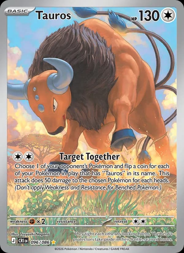 Tauros card in English