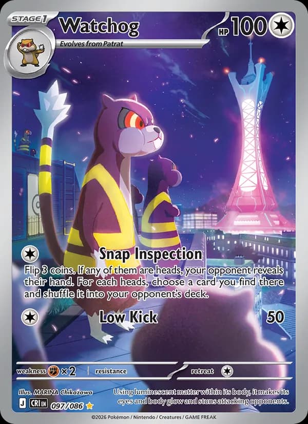 Watchog card in English