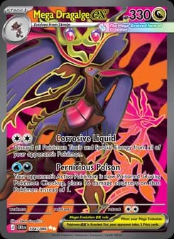 Mega Dragalge ex card in English