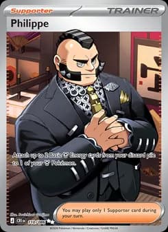 Philippe card in English