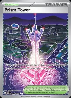 Prism Tower card in English