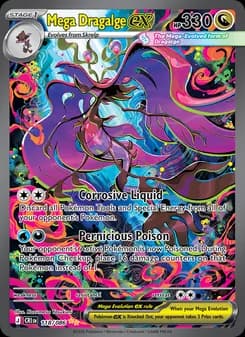 Mega Dragalge ex card in English