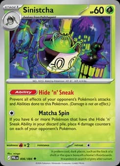 Sinistcha card in English