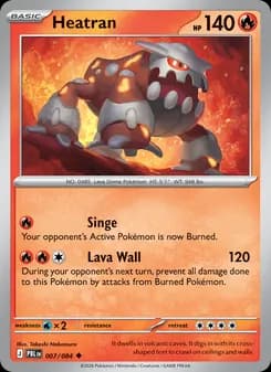 Heatran card in English
