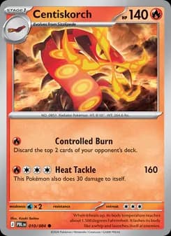 Centiskorch card in English