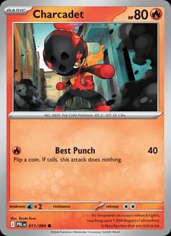 Charcadet card in English