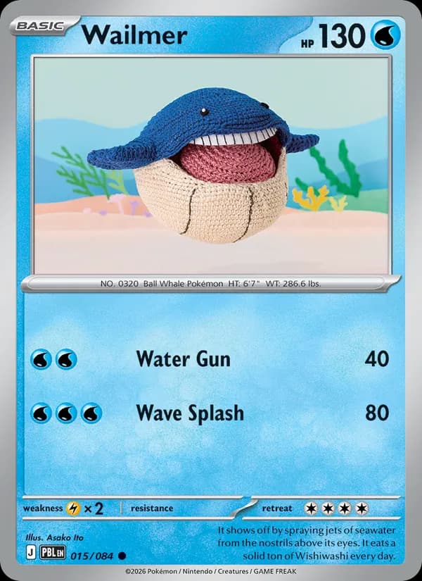 Wailmer card in English