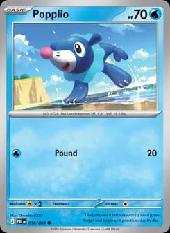 Popplio card in English