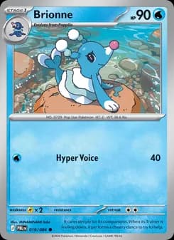 Brionne card in English