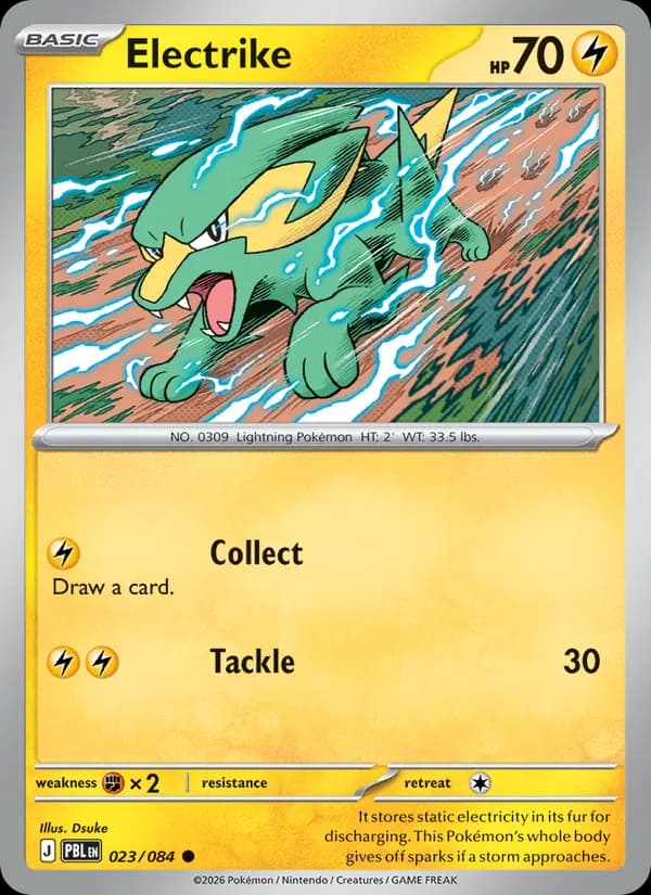 Electrike card in English