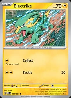 Electrike card in English