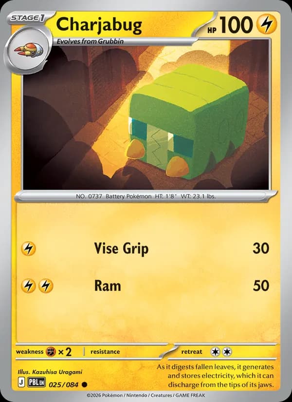 Charjabug card in English