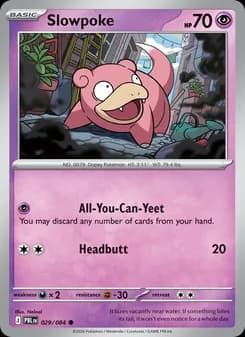 Slowpoke card in English