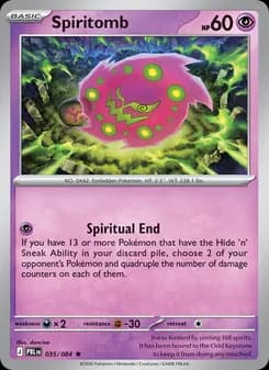 Spiritomb card in English
