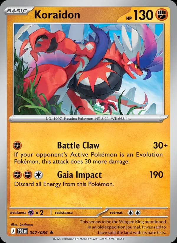 Koraidon card in English