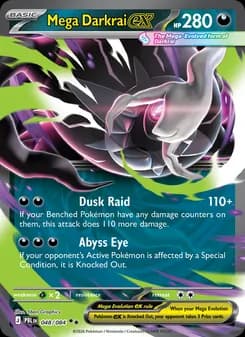 Mega Darkrai ex card in English