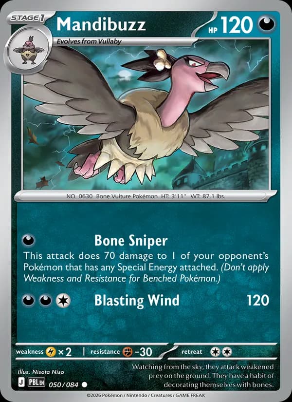 Mandibuzz card in English