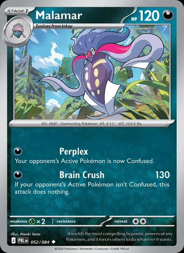 Malamar card in English