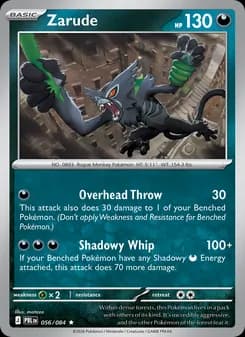 Zarude card in English