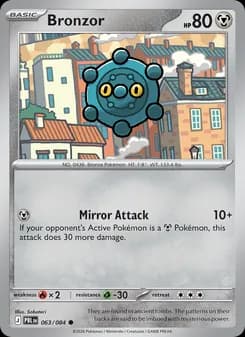 Bronzor card in English