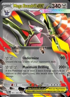 Mega Excadrill ex card in English