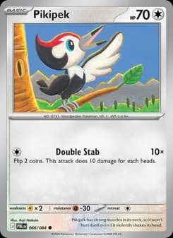 Pikipek card in English