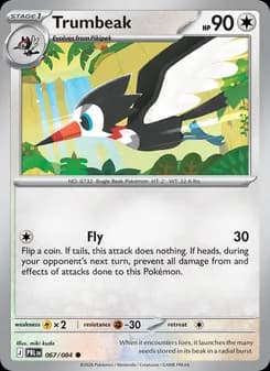 Trumbeak card in English