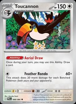 Toucannon card in English