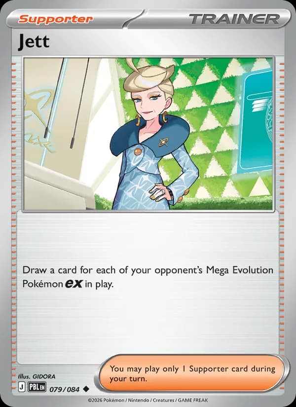 Jett card in English
