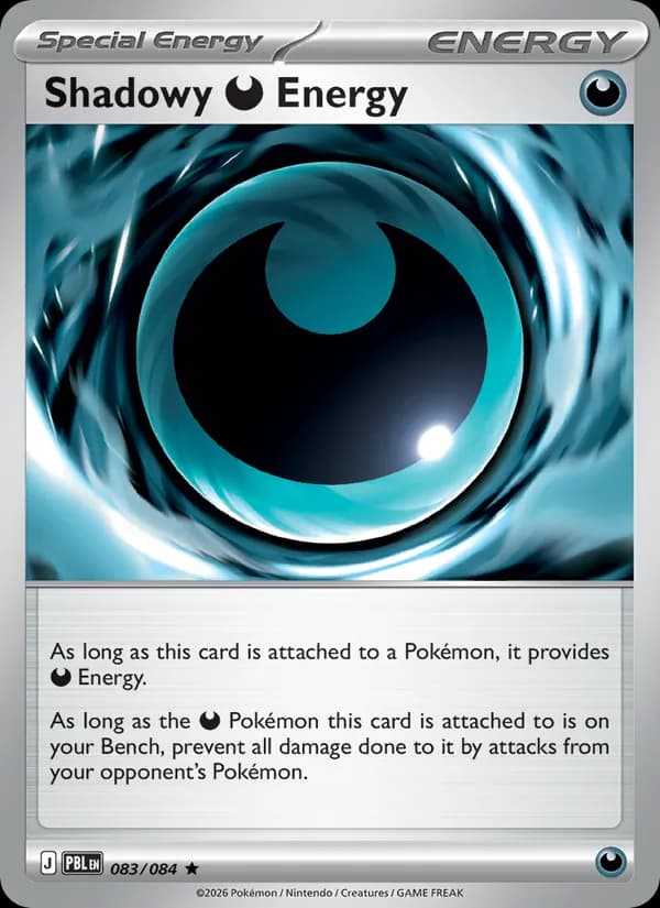 Shadowy Darkness Energy card in English