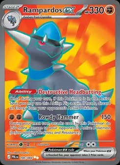Rampardos ex card in English