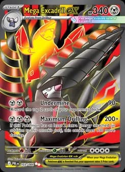 Mega Excadrill ex card in English