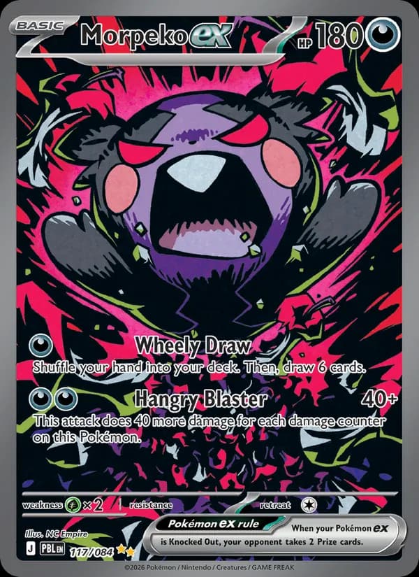 Morpeko ex card in English