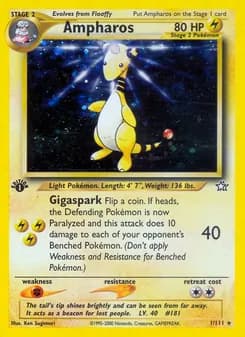 Ampharos card in English