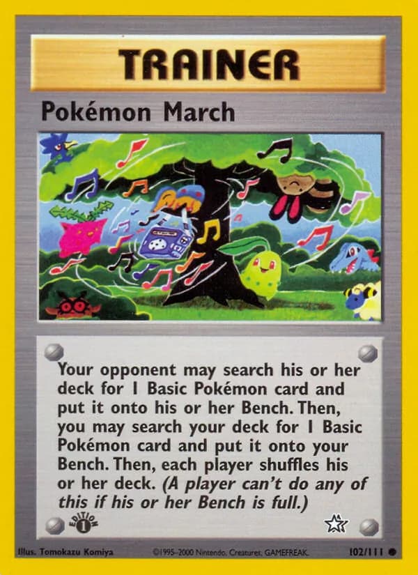Pokémon March card in English