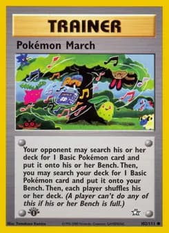 Pokémon March card in English